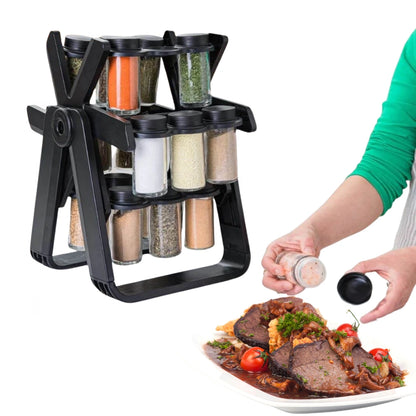 منظم التوابل الدوّار 360°(18 علبة)