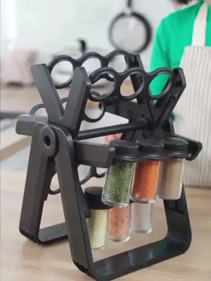 منظم التوابل الدوّار 360°(18 علبة)