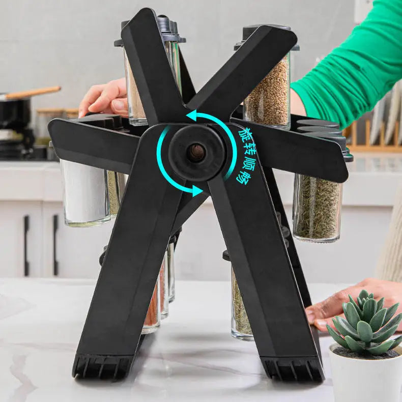 منظم التوابل الدوّار 360°(18 علبة)