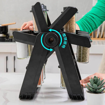 منظم التوابل الدوّار 360°(18 علبة)